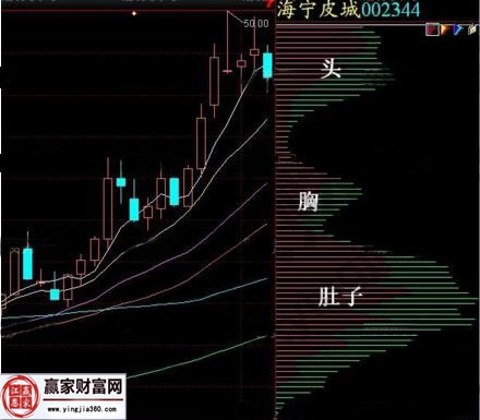 海寧皮城的大肚籌碼走勢圖